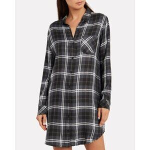 Rails Bianca Shirt Dress in Onyx Slate White - Small